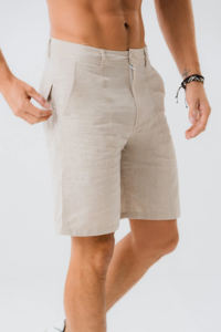 Short de survêtement en sergé 100% coton de couleur unie sur mesure de haute qualité coupe décontractée short de course pour hommes - Product Image 2