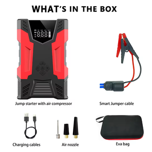 221.2WH พลังงานสูงมินิลิเธียมแบตเตอรี่ Booster แบบพกพาสายชาร์จแบบพกพารถกระโดด Starter พร้อม Power Bank - Product Image 4