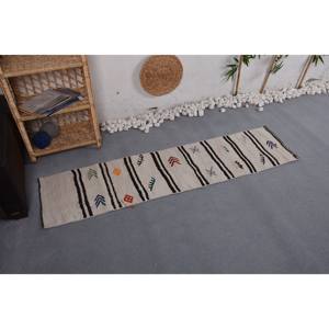 Tapis Turc Vintage Blanc Moderne 150X178 cm Grande Surface Classique Rectangle Laine Latex Abstrait Patchwork Design pour Couloir - Product Image 3