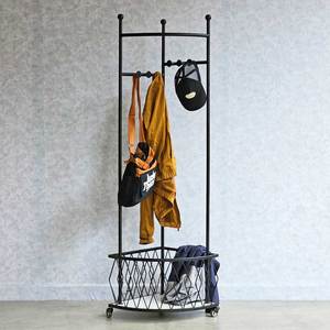 Organisateur de vêtements mural en fer forgé pour salon KPT68033 - Product Image 3