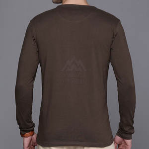 Bonne qualité T-shirt à manches courtes avec impression personnalisée pour hommes Style personnalisé T-shirt à manches longues pour hommes - Product Image 2