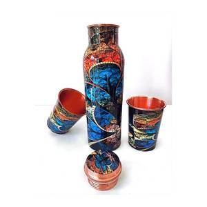 ขวดน้ำแก้วสำหรับเด็กทำจากทองแดงดีไซน์และทำด้วยมือ - Product Image 4