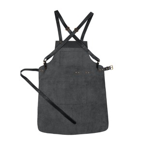 Quality Custom Logo Kitchen Genuine <b>Leather</b> <b>Apron</b> Trending Style OEM for Men LPN-0039 - Product Image 6