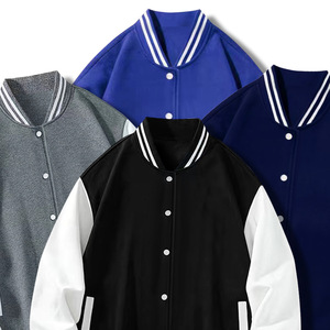 Offre Spéciale léger à manches longues brodé coupe-vent Botton Down décontracté Bomber CollegeBaseballjacket pour hommes - Product Image 1