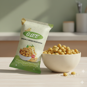 Makhana rôti aromatisé au fromage et aux herbes, texture douce et salée, emballage sous nitrogène, 50g, collation saine - Product Image 2