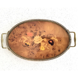 Plateaux en métal fantaisie de luxe Taille et forme personnalisées Artisanat en métal fait à la main écologique pour les cadeaux de maison de mariage et d'hôtel - Product Image 1