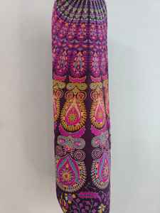 Sacs de yoga Mandala faits à la main par Majesty Artisan Crafted, sacs pour tapis de yoga, sacs pour tapis d'exercice, sacs de sport, bretelles réglables, sacs en coton faits à la main, fermeture éclair - Product Image 4