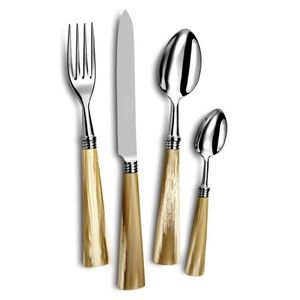 Wholesale Contemporary Design 4-Piece Stainless Steel Cutlery Set Hand Forged Mirror Polished Knife Fork <b>Flatware</b> for Weddings - Product Image 1