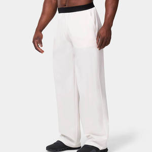 High Quality <b>Men's</b> <b>White</b> Premium Stretch Fabric Quick Dry Washed <b>Jogger</b> For <b>Men</b> Breathable Elasticated Waist With Side Pockets - Product Image 1