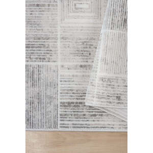 Alfombra de Área Netline Home Depot KD005, Diseño Moderno de Terciopelo, Gris, 100% Micro Poliéster, No Desprende Pelusa, Fácil de Limpiar, Duradera, para Dormitorio, 80x150cm - Product Image 4