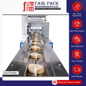 Excelente rendimiento Alta productividad 450 mm Rollo superior automático Película Alimentación Artículos de panadería Embalaje Máquina de envoltura de flujo - Product Image 4