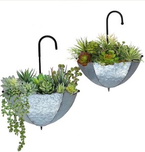 Venta al por mayor de macetas de metal de hierro galvanizado con recubrimiento en polvo Decoración del hogar y el jardín Maceta Producto del fabricante - Product Image 5