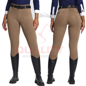 Jodhpurs d'équitation professionnels avec un design ergonomique, un ajustement extensible, un contrôle de l'humidité et une poignée d'équitation sécurisée à vendre - Product Image 1