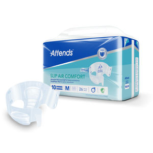 ATTENDS SLIP AIR COMFORT 10 MEDIUM (4x26) Couches anti-fuites d'urine haute performance fabriquées en Suède pour les soins quotidiens - Product Image 1