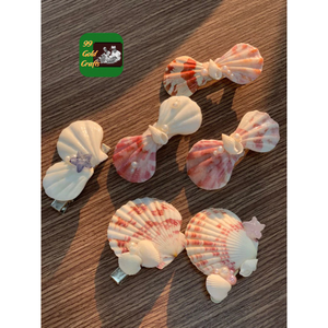 CLIP PARA EL PELO DE CONCHA MARINA TEMA COSTERA ACCESORIO HECHO A MANO PARA NOVIAS DE PLAYA LOOK DE VACACIONES O ESTILO CASUAL COSTERO - Product Image 6