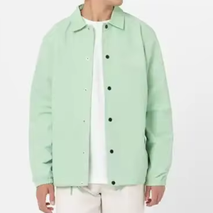 Chaquetas de entrenador con cuello levantado personalizadas de la mejor calidad para hombres Diseño único en tela de lona de invierno Nueva condición - Product Image 2