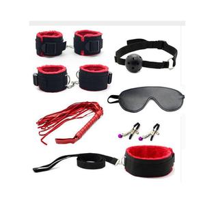 Conjunto de Juego de Roles de Bondage Sexy para Parejas, Kit de Restricción con Peluche para Adultos - Product Image 3