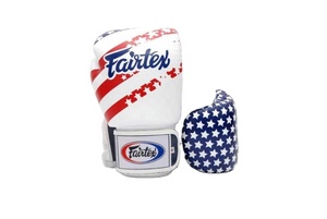 Gants de boxe MMA Fairtex Custom Design Premium 12 oz avec drapeau américain pour une utilisation en extérieur avec un matériau respirant - Product Image 2