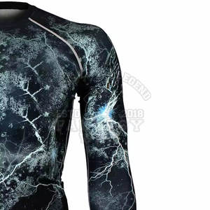 Camiseta de Compresión para Hombre con Logotipo Personalizado al por Mayor, Camisetas de Compresión de Manga Larga para Gimnasio - Product Image 5