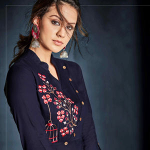 ชุดปาร์ตี้สวมใส่ชุด kurti ยาวสวยโดย fabzone ขายส่ง - Product Image 1