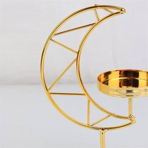 Llamativo portavelas de calidad decente en forma de Luna, salida de fábrica, lujoso candelabro de exportadores indios - Product Image 2