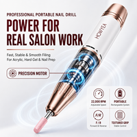 Ponceuse à ongles électrique sans fil 22000 tr/min, faible chaleur, silencieuse, pour le retrait du gel, les callosités et les soins de pédicure