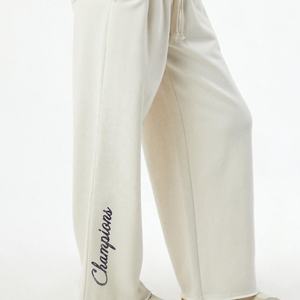 กางเกงวิ่งออกกำลังกายผู้ชายแบบสั่งตัด น้ำหนักเบา ระบายอากาศ แห้งเร็ว พร้อมเสื้อครอปแขนยาวเปิดหลัง กางเกงขายาวทรงขาบาน สไตล์ลำลองสำหรับวิ่ง - Product Image 3