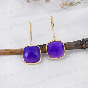 หมอนอิงลายตารางขนาด12มม. ทำมือสวยมี925หินโมราสีเขียวทอง18K ห้อยห้อยห้อยสำหรับงานแต่งงานของผู้หญิง - Product Image 3