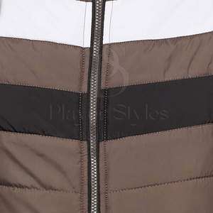 2024 Custom High Quality Breathable Men's Puffer <b>Vest</b> Casual Winter Outer Wear Player Style Zipper Closure Turn-down Collar - Product Image 6