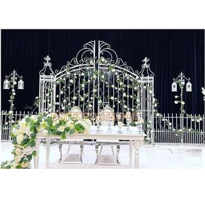 Marco de puerta de Metal blanco para escenario de recepción Recepción occidental Paneles de puerta de Escenario nocturno Panel de puerta de Metal para decoración de escenario de boda - Product Image 1