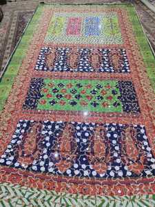 ANTIQUE PAKISTANI/INDIAN BANJARA MIRROR WORK SHAWLS HAND EMBROIDERY SILK CASUAl ethnic shawls for womens by aa impex - Product Image 5