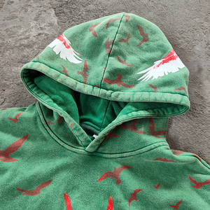 Sweat à capuche 100% coton surdimensionné imprimé bouffant 3d personnalisé de fabricant de haute qualité - Product Image 2