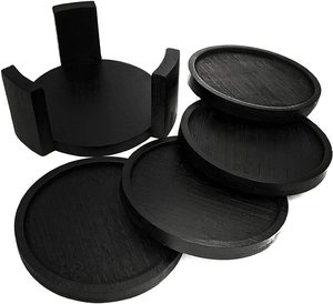 Sous-verres de luxe en corne et résine Ensemble de gros Sous-verres de boisson uniques pour les hôtels d'exportation et la décoration de table de boutique - Product Image 1