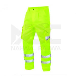Pantalon de pluie noir Pantalon de pluie de sécurité haute visibilité Vêtements de travail réfléchissants Pantalon imperméable. - Product Image 2