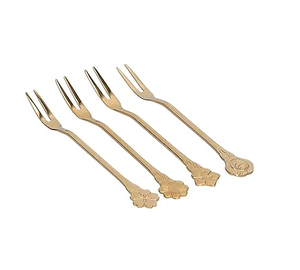 Fourchette en laiton or désert fourchette or cuillère et fourchette ensemble personnalisé nouvellement artisanat fournisseur en gros - Product Image 1