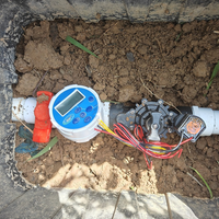 Vanne solénoïde à verrouillage 9V CC avec minuterie analogique, alimentée par batterie, pour contrôleur d'irrigation extérieur économe en eau pour jardin