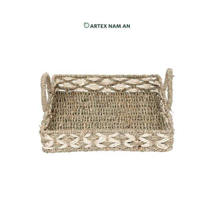 ถาดตกแต่งหญ้าทะเลธรรมชาติทำด้วยมือสไตล์ชนบทสำหรับห้องครัว - Product Image 1