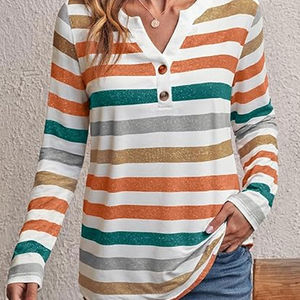 Wholesale High Quality Women's Custom Blank Breathable Short Sleeve Spring Blouse with Front Logo - Product Image 2