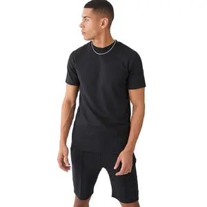 Conjuntos cortos a juego de algodón 100%, ropa informal de verano para hombre, conjunto de 2 piezas deportivo para hombre, camisas y pantalones cortos, conjuntos masculinos