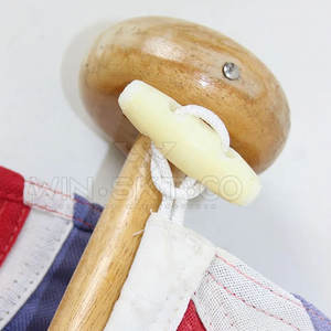 En stock, mât de drapeau en bois à marque privée, dernier design, mât de drapeau en bois, vente chaude, mât de drapeau en bois - Product Image 6