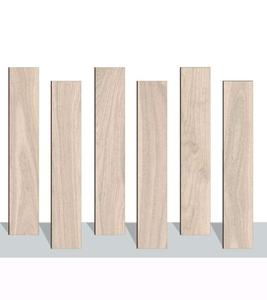 Azulejos de hotel de porcelana esmaltada de alta calidad 20x120 Parquet de madera con acabado mate dinámico para suelos de sala de estar - Product Image 2