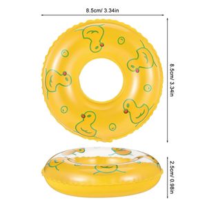 Cute Mini Swimming Ring Duck Lifebuoy Dollhouse <b>Decorative</b> Accessories 3 34 Inch <b>Summer</b> Sport Photo Props <b>Decor</b> - Product Image 2