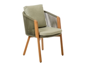 Ensemble canapé de jardin extérieur en bois massif de couleur naturelle, acajou, teck de Suar, coussin en rotin pour hôtels, villas, parcs, modèle 160720 - Product Image 4