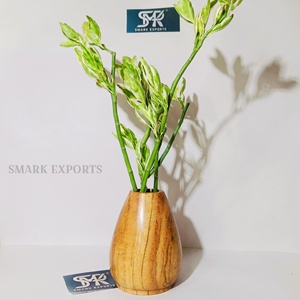 Maceta de madera natural hecha a mano para decoración elegante del hogar, jarrón rústico perfecto para plantas de interior, jardín y flores artificiales - Product Image 4