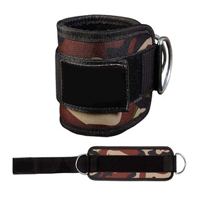 Hot New <span class=keywords><strong>Neoprene</strong></span> độn bông phòng tập thể dục thiết bị bảo vệ tuyệt vời có thể điều chỉnh đôi D-Ring Dây đeo mắt cá chân giá thấp - Product Image 1