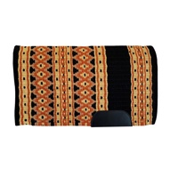 Vente en gros de tapis de selle équestre en laine indienne pour l'équitation western, rembourrage en polyester, enveloppe en coton, logo personnalisé, couleur personnalisable