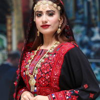 Robes Tribales Balouches Afghanes Originales pour Femmes 2026, Haute Qualité, 100% Coton, Broderie Florale Naturelle en Dentelle, Fermetures Éclair, Coupe Trapèze