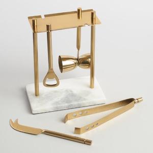 Stainless Steel Bartender Kit with Ice Bucket Jigger Ice Tong Strainer Handmade <b>Set</b> High Quality Luxury Bar Tool <b>Set</b> for Club - Product Image 6