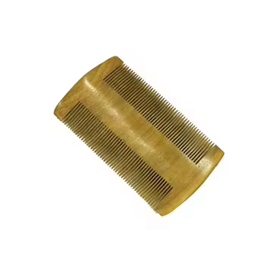 Peines para Barba de cuerno francés hechos a mano, peine de cuerno de búfalo negro, mango grande, antiestático, adecuado, cuerno Natural, peines hechos a mano, lo último - Product Image 4