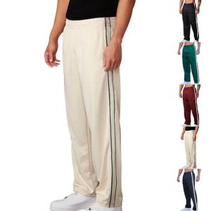 Pantalon de survêtement ample Baggy doux tissu polyester légèrement extensible Style chic polyvalent pour les sports et les vêtements quotidiens pour hommes solides - Product Image 5